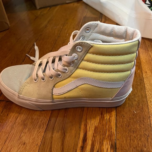 Discontinued Vans SK8-Hi sneakers in pastel color block - Picture 4 of 14